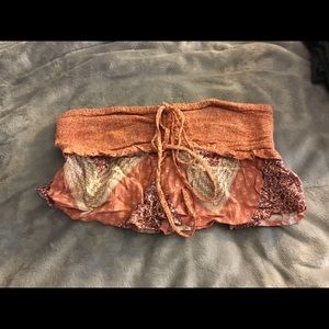 American Eagle 2 Layer Boho Tube Top